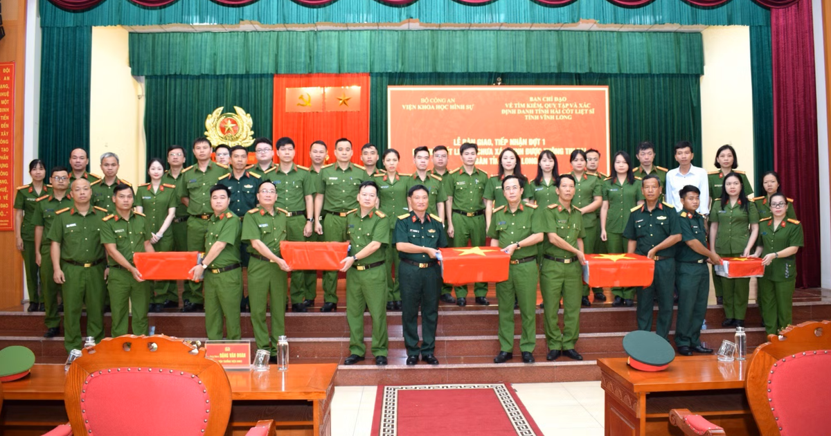 Viện Khoa học hình sự Bộ Công an tiếp nhận 471 mẫu hài cốt liệt sĩ phục vụ giám định ADN
