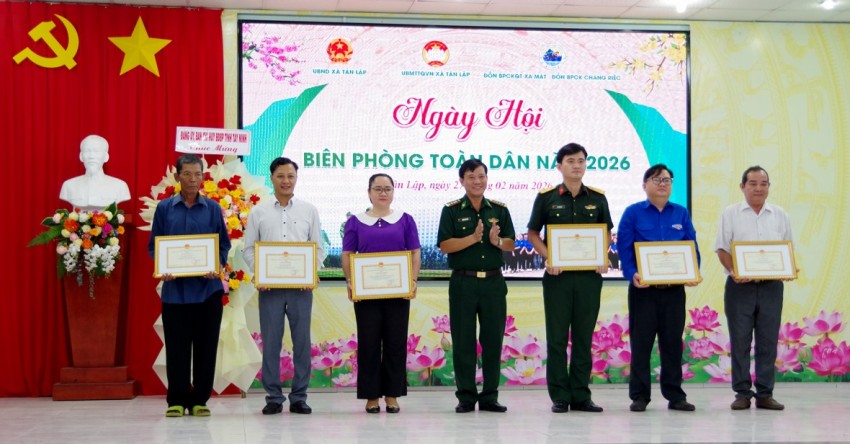 Tây Ninh: Rộn ràng Ngày hội Biên phòng toàn dân năm 2026 tại xã Tân Lập