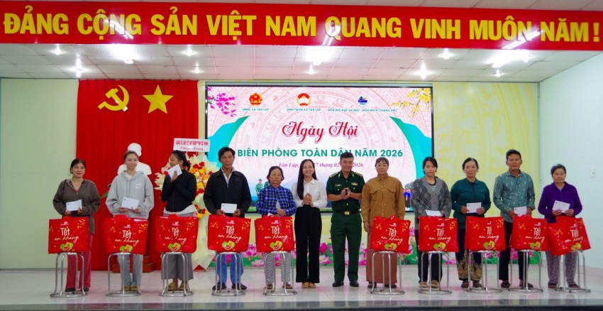 Tây Ninh: Rộn ràng Ngày hội Biên phòng toàn dân năm 2026 tại xã Tân Lập