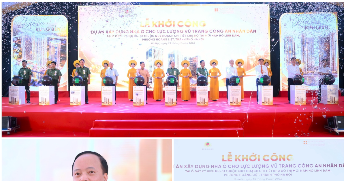 Khởi công Dự án với hơn 800 căn hộ cho lực lượng Công an Nhân dân