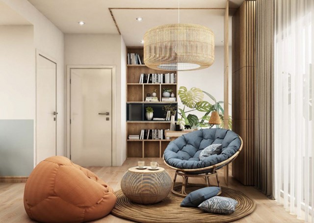 Căn hộ hiện đại 68m2 mang hương vị đồng quê - Ảnh 2 Căn hộ hiện đại 68m2 mang hương vị đồng quê - Ảnh 2