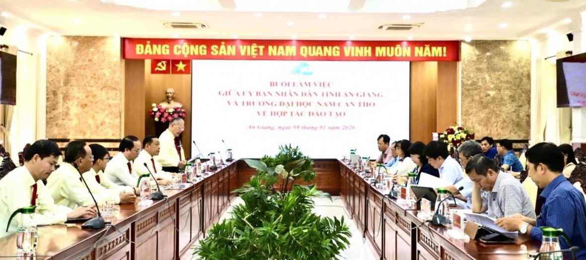 An Giang thúc đẩy hợp tác đào tạo và phát triển nguồn nhân lực với Trường Đại học Nam Cần Thơ