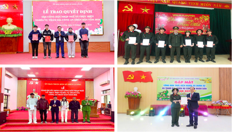 Các công dân tham gia nghĩa vụ Công an nhân dân 2026. Các công dân tham gia nghĩa vụ Công an nhân dân 2026.