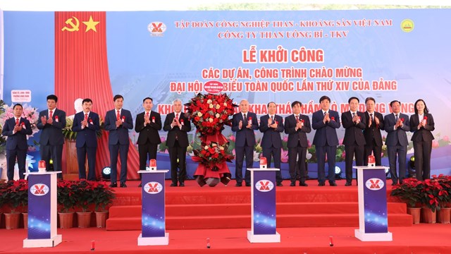 TKV khởi công dự án trọng điểm chào mừng Đại hội Đảng toàn quốc lần thứ XIV