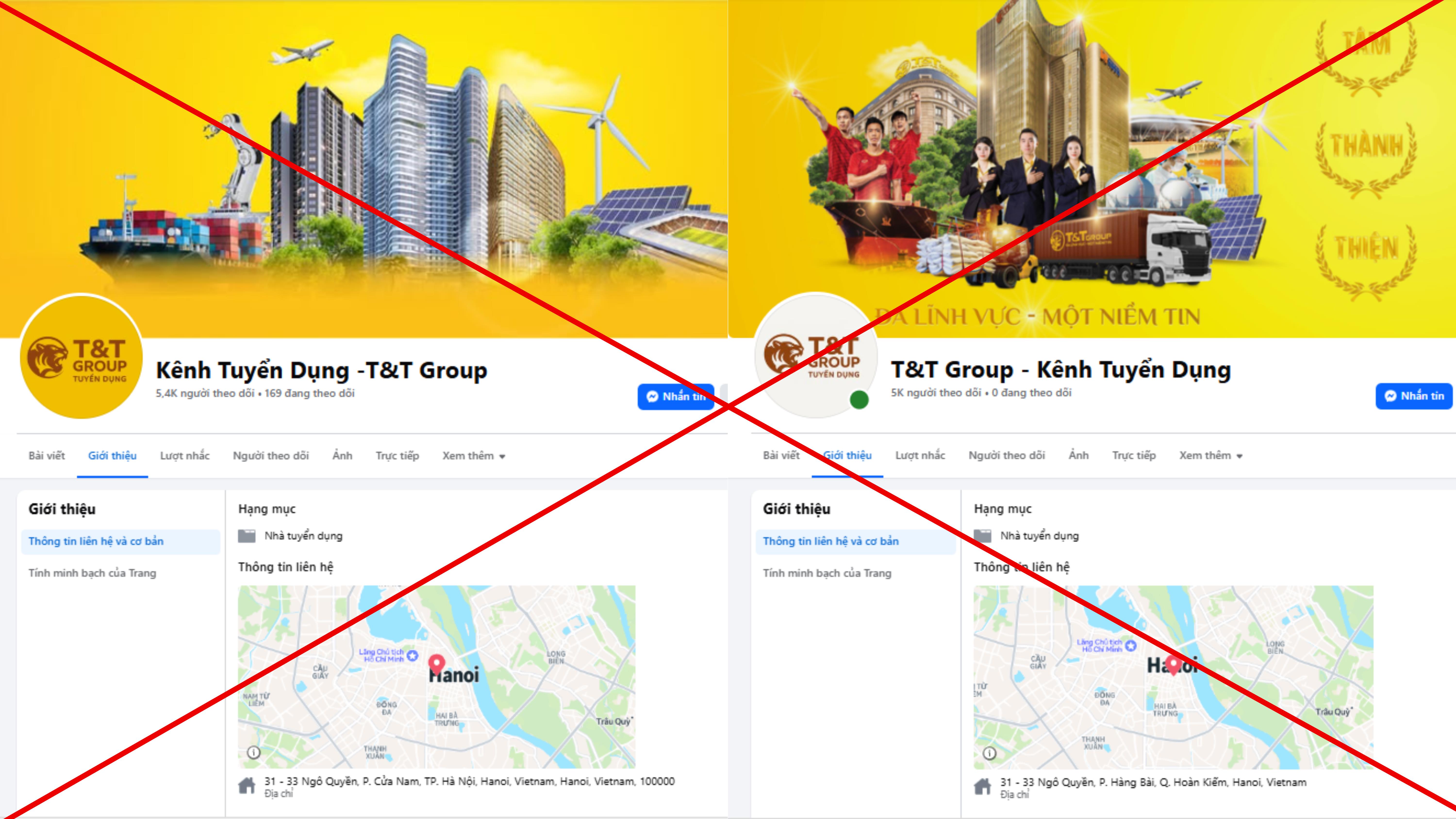 Cảnh giác trước chiêu trò giả mạo tuyển dụng T&T Group trên mạng xã hội để lừa đảo - Ảnh 2 Cảnh giác trước chiêu trò giả mạo tuyển dụng T&T Group trên mạng xã hội để lừa đảo - Ảnh 2