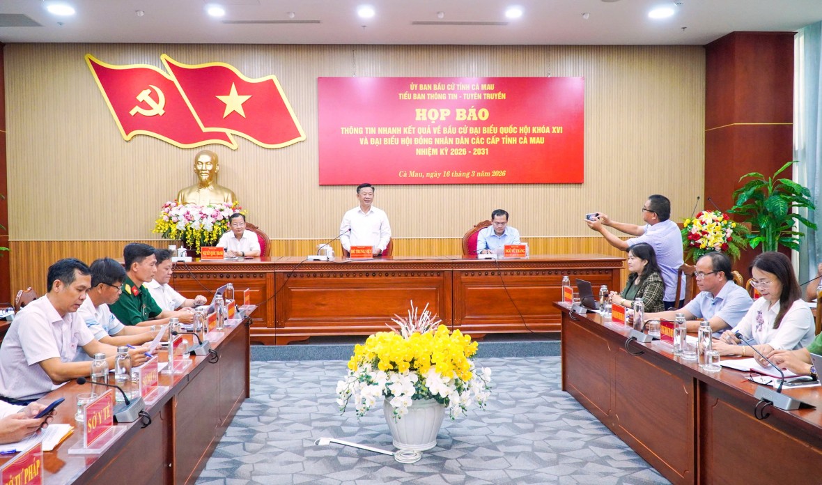 Cà Mau: 99,94% cử tri tham gia bầu cử ĐBQH khóa XVI và HĐND các cấp Cà Mau: 99,94% cử tri tham gia bầu cử ĐBQH khóa XVI và HĐND các cấp