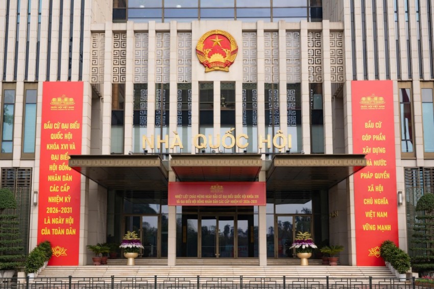 Quang cảnh tại Nhà Quốc hội ngày 15/3, nơi đặt Trung tâm Báo chí và Văn phòng Hội đồng Bầu cử Quốc gia Quang cảnh tại Nhà Quốc hội ngày 15/3, nơi đặt Trung tâm Báo chí và Văn phòng Hội đồng Bầu cử Quốc gia