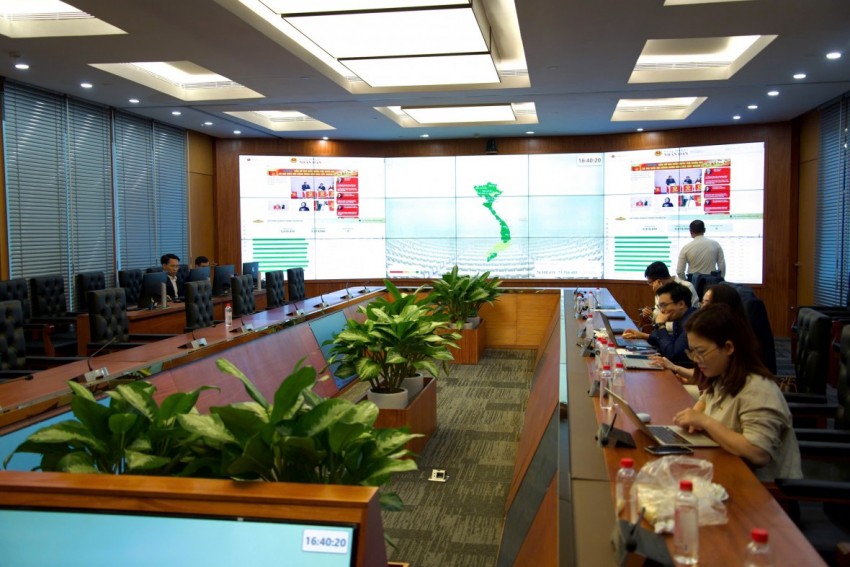 Quang cảnh tại Văn phòng Hội đồng bầu cử Quốc gia Quang cảnh tại Văn phòng Hội đồng bầu cử Quốc gia