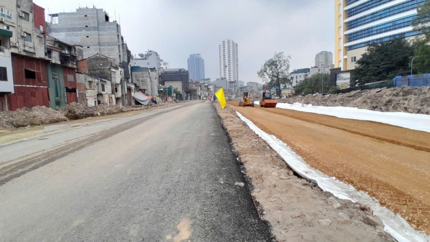 Hình ảnh Dự án Vành đai 1, đoạn Hoàng Cầu - Voi Phục sau gần 3 tháng giải phóng mặt bằng