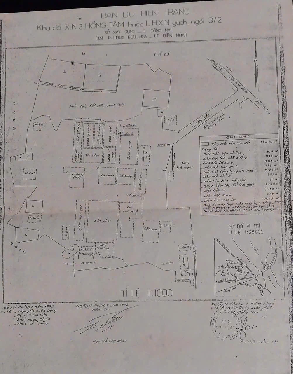 Sơ đồ vị trí Cơ sở sản xuất gạch Hồng Tâm.