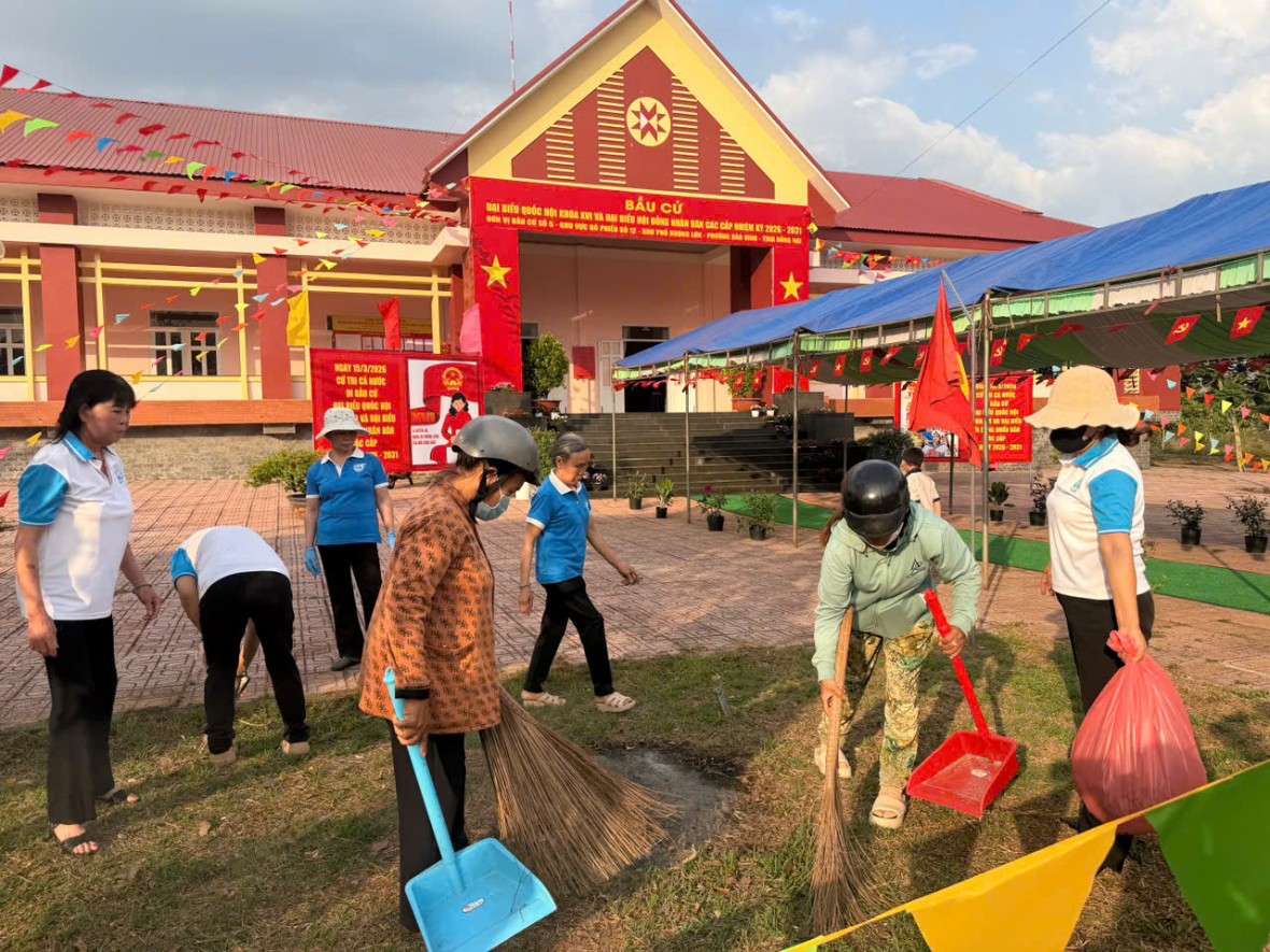 Đồng Nai: Phường Bảo Vinh rộn ràng chuẩn bị đón Ngày hội non sông