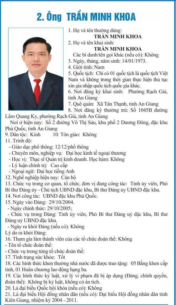 Ứng cử viên Đại biểu HĐND đặc khu Phú Quốc Trần Minh Khoa: Nâng cao chất lượng sống của người dân, không để ai bị bỏ lại phía sau