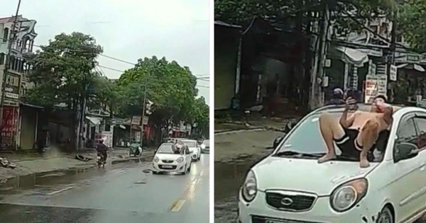Xác minh vụ con rể cởi trần nằm trên nắp capo xe ô tô đang chạy vì bị bố vợ đòi lại xe