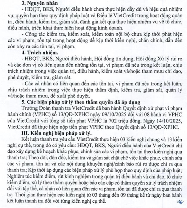 VietCredit bị phạt hơn 700 triệu đồng: Cảnh báo rủi ro từ quy trình cấp tín dụng "lỏng lẻo" và nợ xấu tồn đọng - Ảnh 3