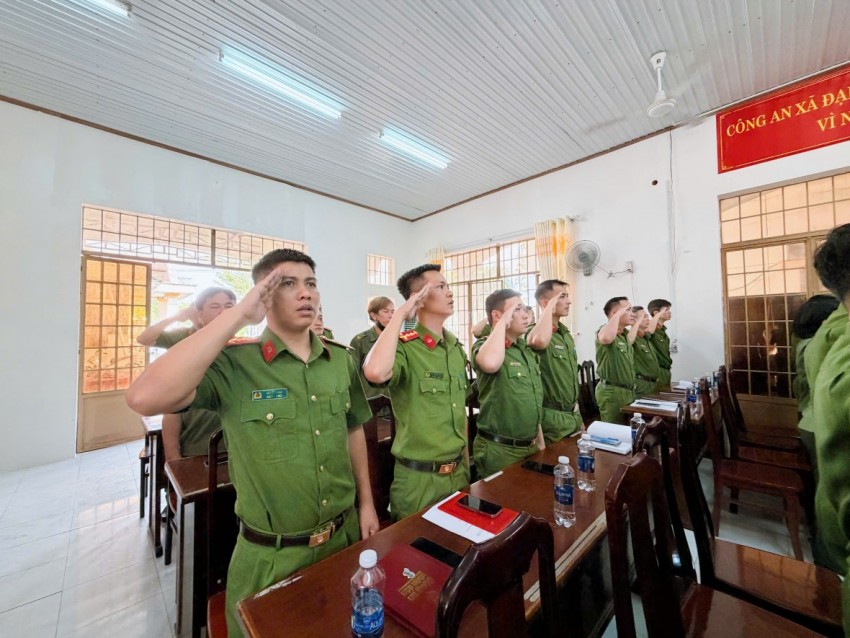 Công an xã Đại Phước tổng kết công tác năm 2025, quyết tâm hoàn thành nhiệm vụ 2026