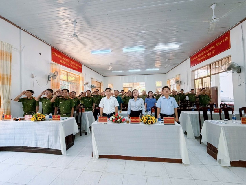 Công an xã Đại Phước tổng kết công tác năm 2025, quyết tâm hoàn thành nhiệm vụ 2026