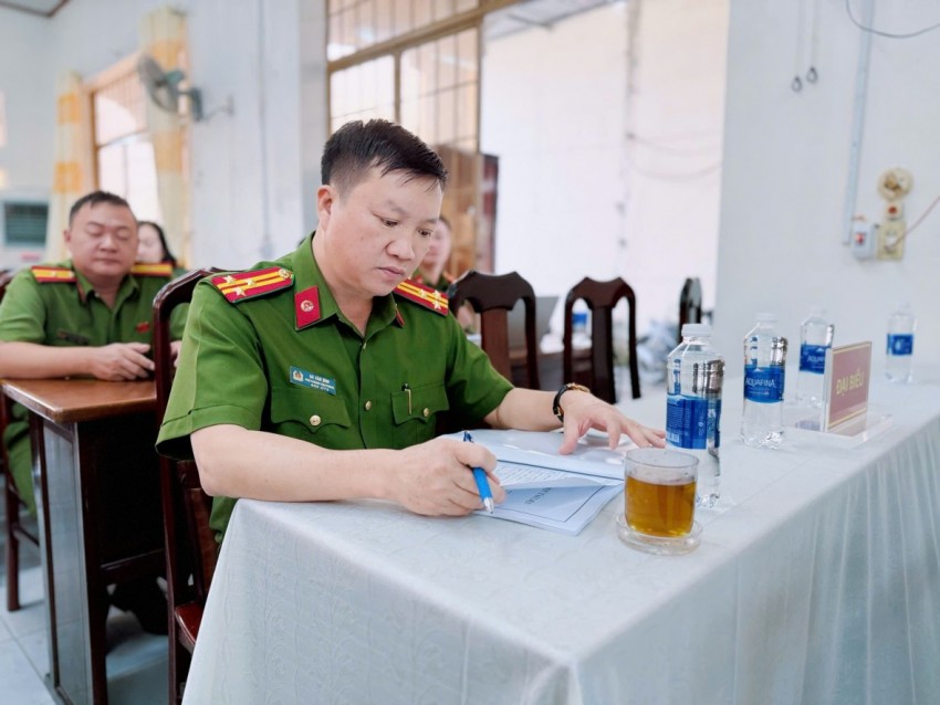 Công an xã Đại Phước tổng kết công tác năm 2025, quyết tâm hoàn thành nhiệm vụ 2026