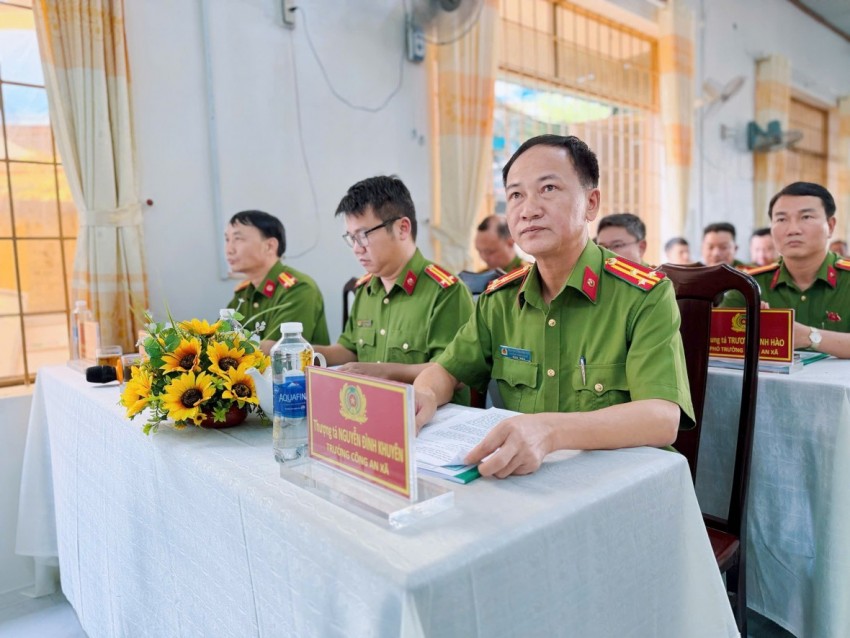 Công an xã Đại Phước tổng kết công tác năm 2025, quyết tâm hoàn thành nhiệm vụ 2026