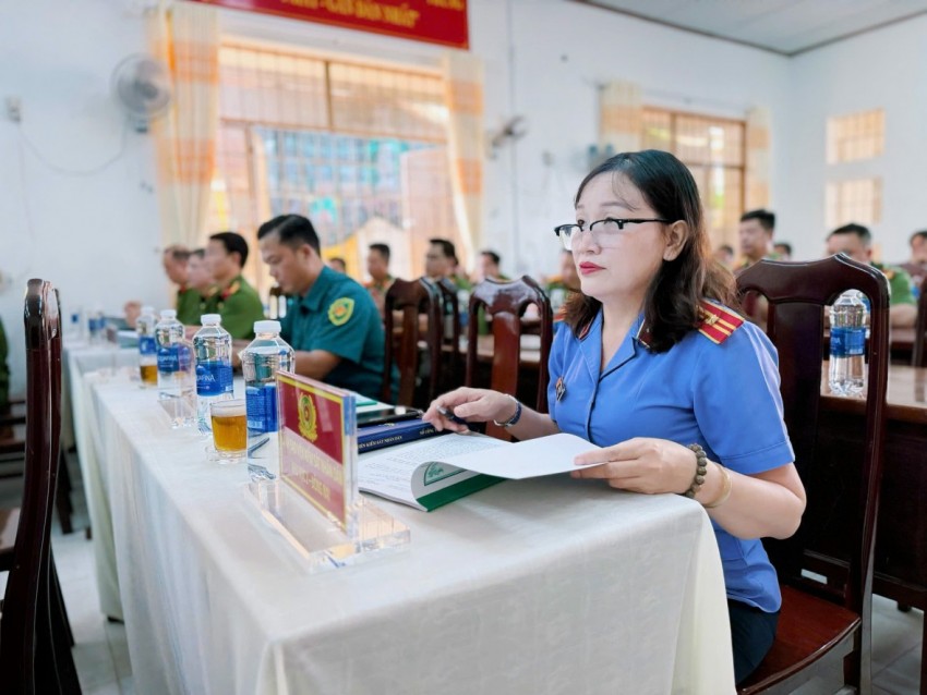 Công an xã Đại Phước tổng kết công tác năm 2025, quyết tâm hoàn thành nhiệm vụ 2026