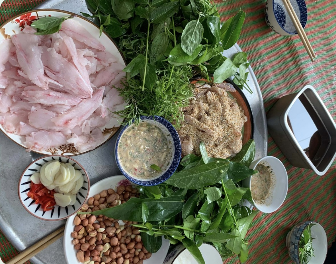 Vị biển tinh khôi trong gỏi cá chim trắng Vị biển tinh khôi trong gỏi cá chim trắng