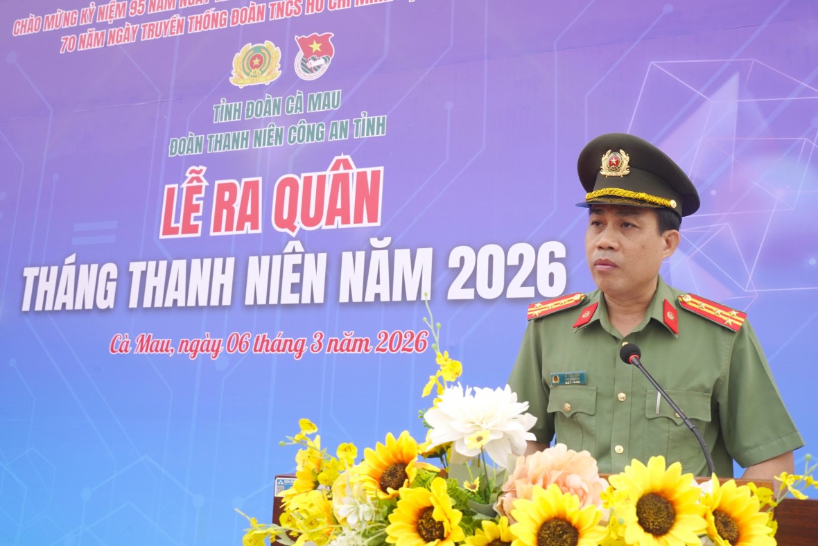 Tuổi trẻ Công an Cà Mau hiến máu tình nguyện, ra quân Tháng Thanh niên năm 2026