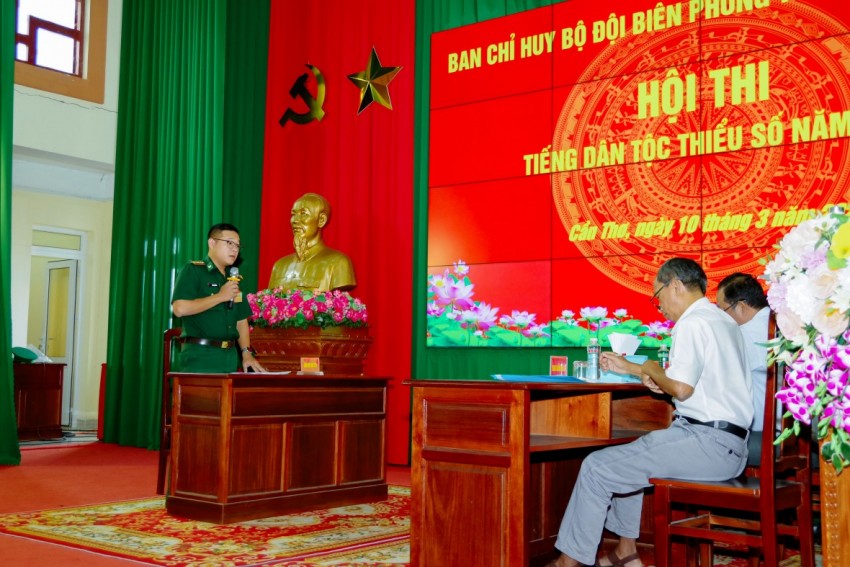 Sôi nổi Hội thi tiếng Khmer của BĐBP TP Cần Thơ