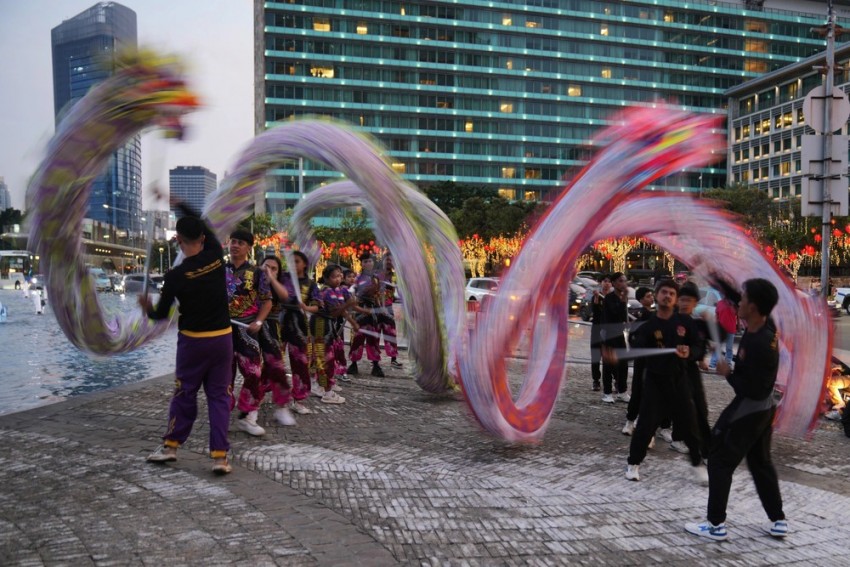 Lễ hội múa rồng ở Jakarta, Indonesia Lễ hội múa rồng ở Jakarta, Indonesia