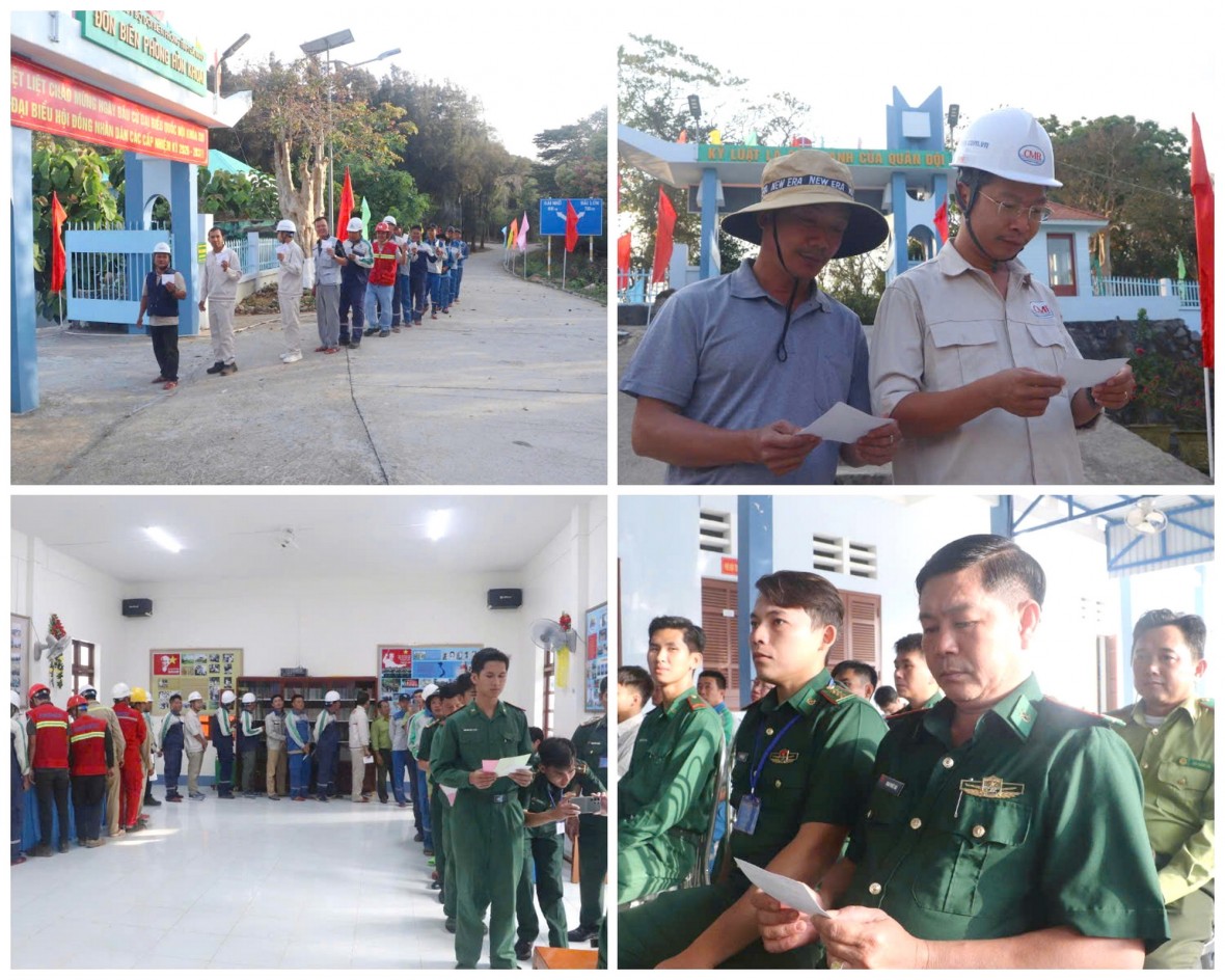 Cà Mau: Đảo Hòn Chuối hoàn thành bầu cử sớm với 100% cử tri tham gia