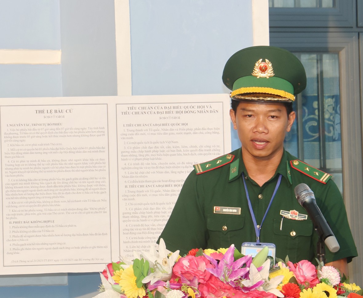 Cà Mau: Đảo Hòn Chuối hoàn thành bầu cử sớm với 100% cử tri tham gia