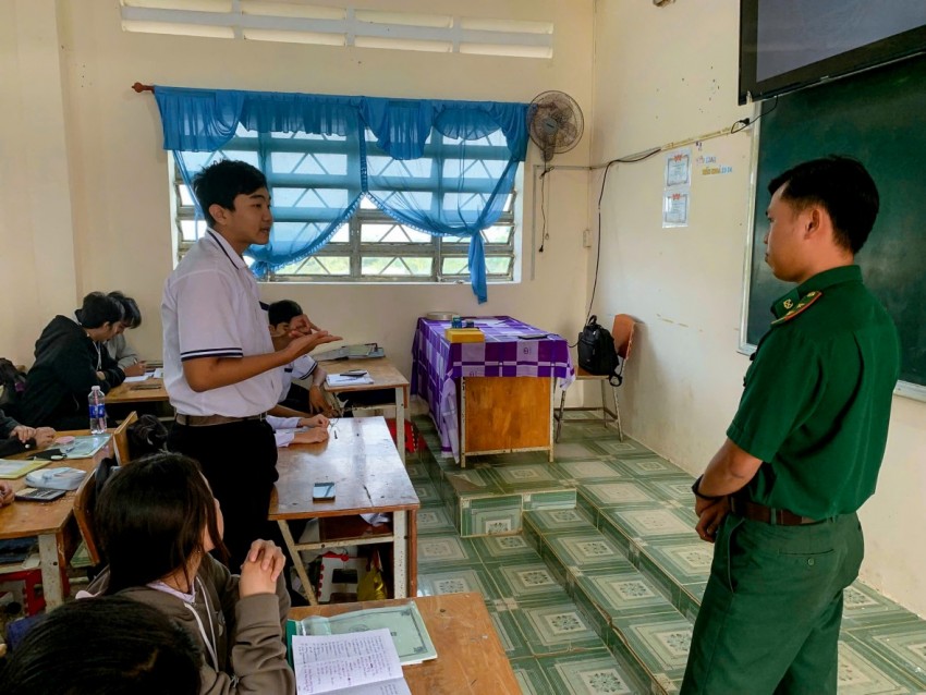 Cần Thơ: Đồn Biên phòng Lai Hòa tăng cường tuyên truyền phòng, chống mua bán người cho học sinh