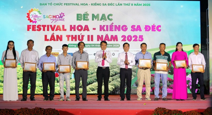 Festival Hoa - Kiểng Sa Đéc lần II khép lại với dấu mốc Di sản văn hóa phi vật thể quốc gia