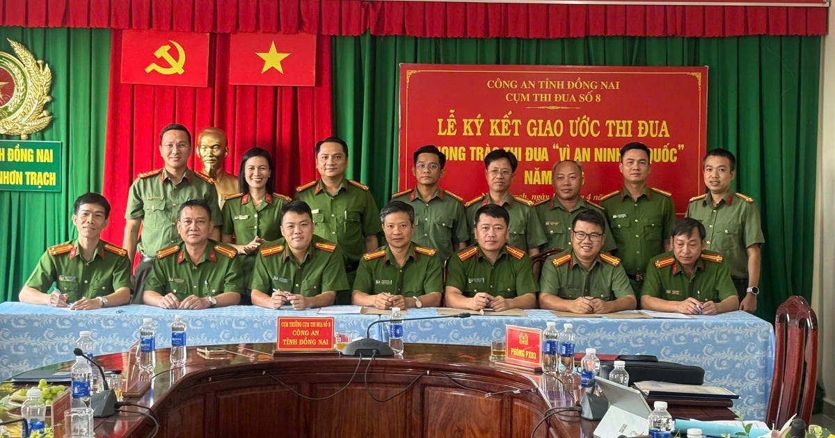 Cụm thi đua số 8 Công an Đồng Nai ký kết giao ước “Vì an ninh Tổ quốc” 2026