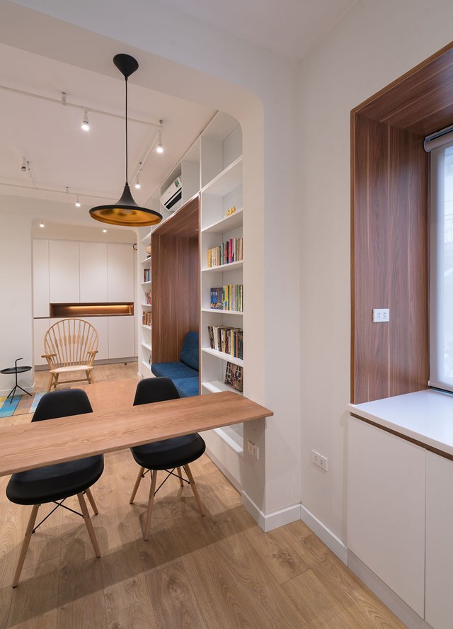 Sự lột xác ngoạn mục của căn nhà 72m2 trong khu tập thể cũ: Từ xuống cấp, lụp xụp biến hoá không khác gì chung cư cao cấp - Ảnh 4