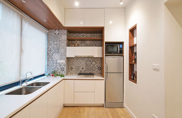 Kh&ocirc;ng gian ph&ograve;ng bếp cũng ch&iacute;nh l&agrave; một điểm nhấn của ng&ocirc;i nh&agrave;