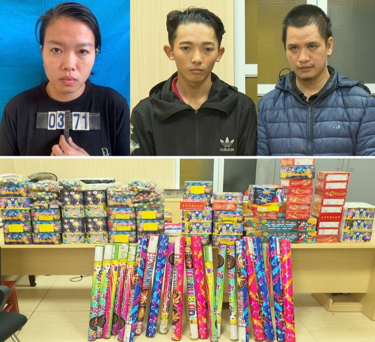 Bắt tạm giam 3 đối tượng mua bán, tàng trữ trái phép hơn 500 kg pháo nổ tại Thanh Hóa