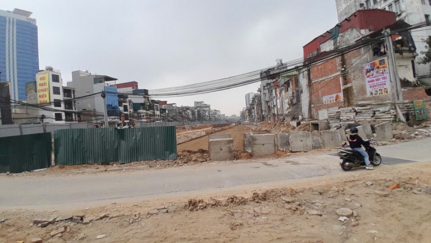 Hình ảnh Dự án Vành đai 1, đoạn Hoàng Cầu - Voi Phục sau gần 3 tháng giải phóng mặt bằng
