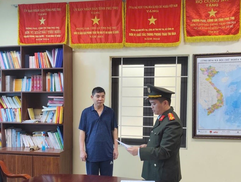 Hình ảnh các đối tượng tại cơ quan Công an. Ảnh: CACC Hình ảnh các đối tượng tại cơ quan Công an. Ảnh: CACC