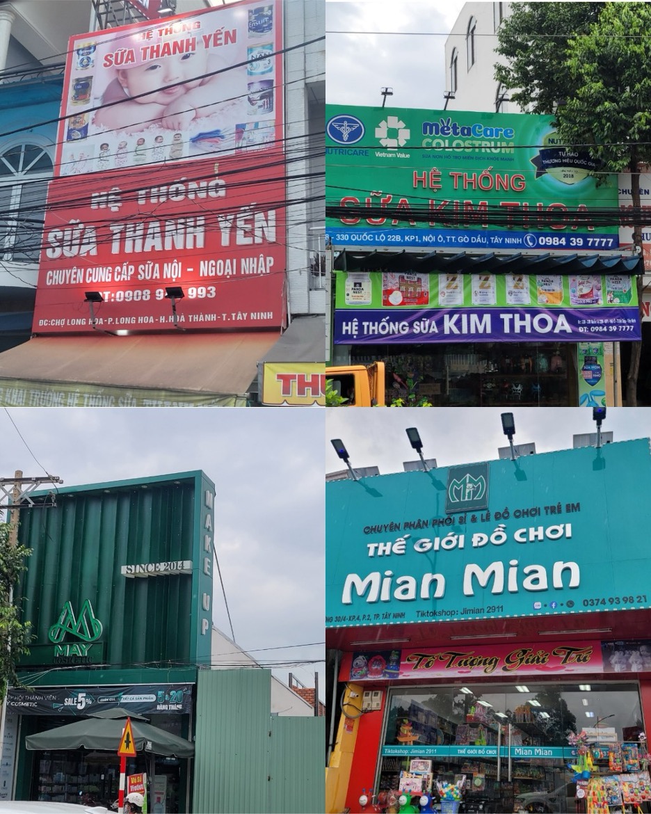 Một số cửa hàng kinh doanh các mặt hàng tiêu dùng, mỹ phẩm không đúng quy định được phóng viên Tạp chí CHG đã khảo sát.