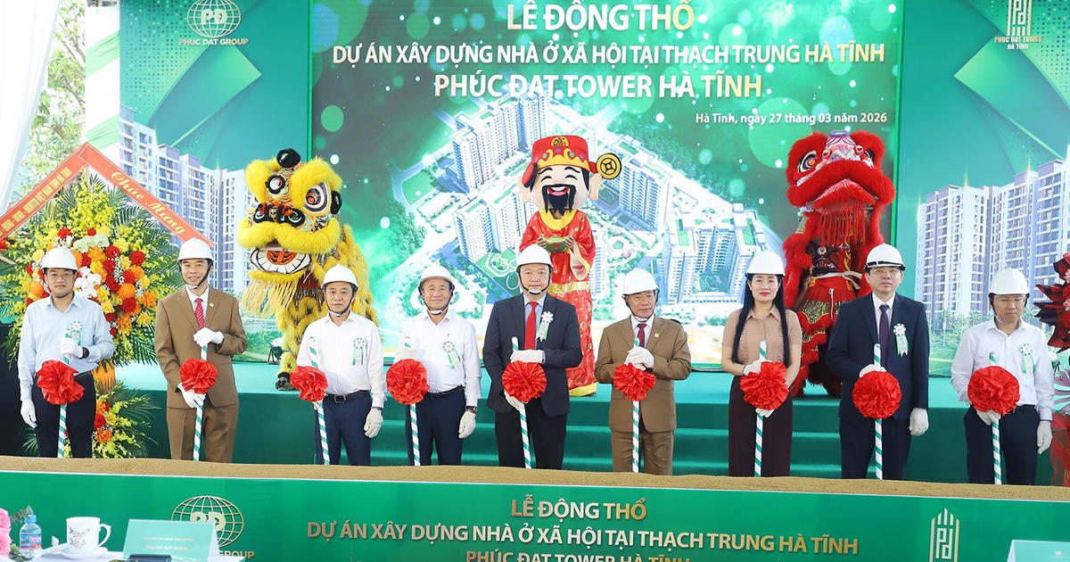 Khởi công dự án nhà ở xã hội 1.900 căn tại Hà Tĩnh