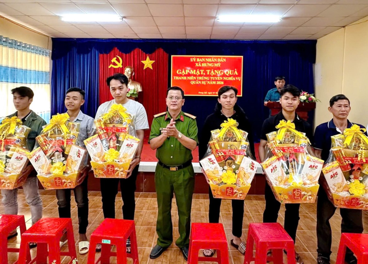 Cà Mau: Công an cơ sở chăm lo hậu phương, tiếp sức thanh niên thực hiện nghĩa vụ CAND Cà Mau: Công an cơ sở chăm lo hậu phương, tiếp sức thanh niên thực hiện nghĩa vụ CAND