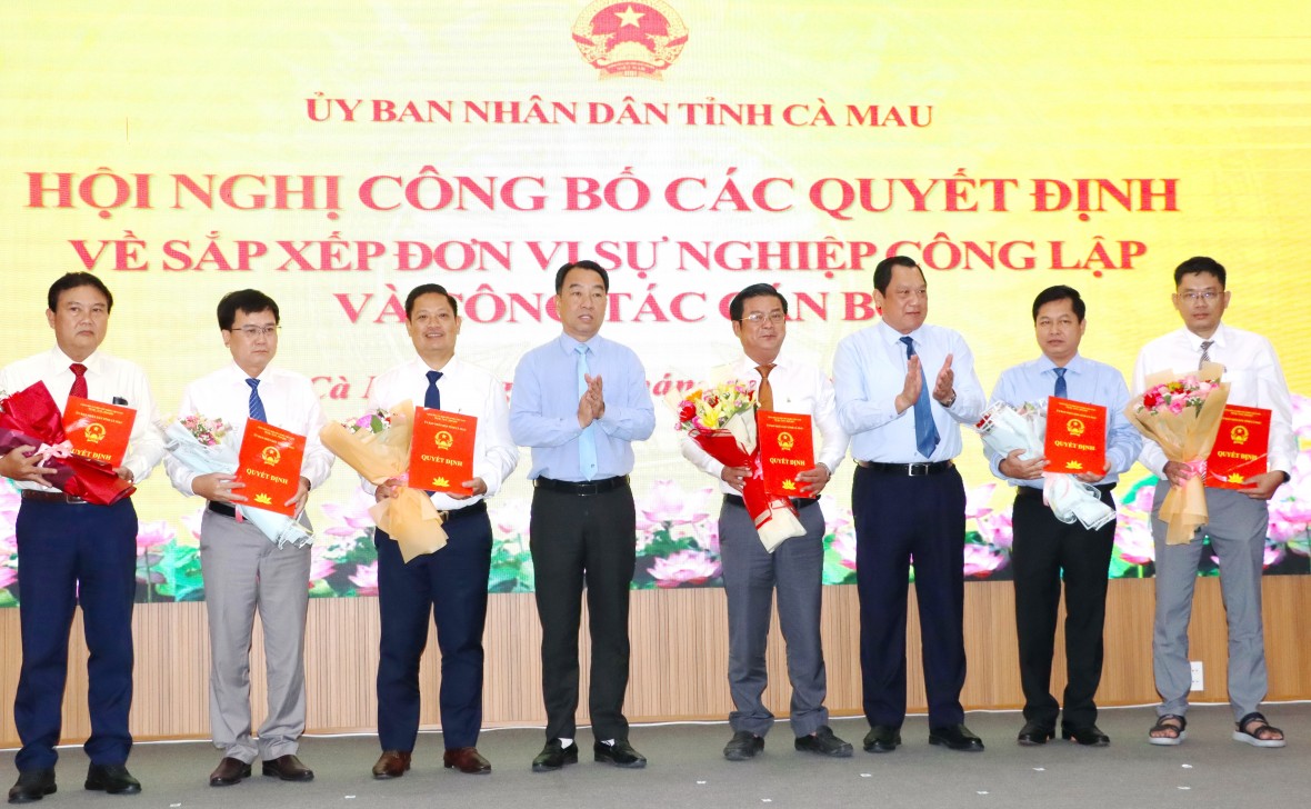 Cà Mau sắp xếp các đơn vị sự nghiệp công lập, kiện toàn bộ máy phục vụ phát triển