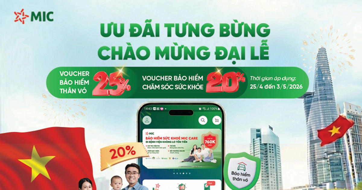 Bảo hiểm Quân đội ưu đãi 25% trên App: Bảo vệ 