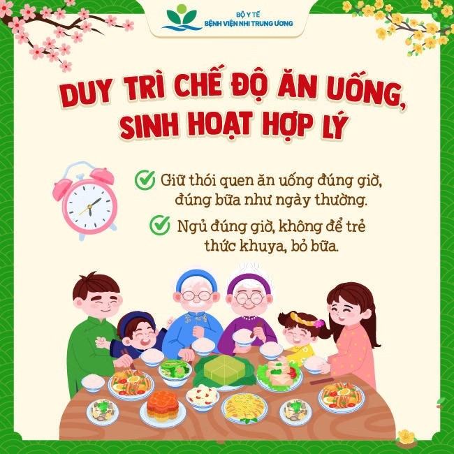 Những lưu ý cần thiết về dinh dưỡng cho trẻ trong dịp Tết