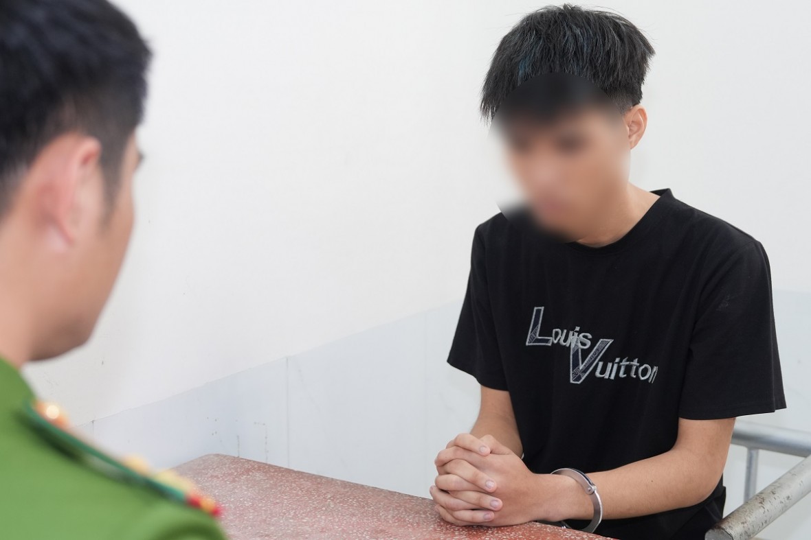 Đối tượng N.M.Q. thường xuyên đăng tải các video lạng lách, đánh võng của nhóm lên mạng xã hội - Ảnh Công an Nghệ An. Đối tượng N.M.Q. thường xuyên đăng tải các video lạng lách, đánh võng của nhóm lên mạng xã hội - Ảnh Công an Nghệ An.