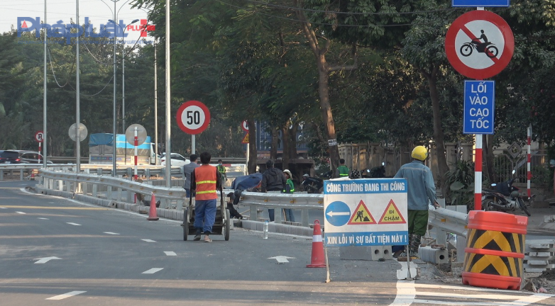 Các phương tiện đã có thể di chuyển từ Ngọc Hồi vào cao tốc Pháp Vân – Cầu Giẽ