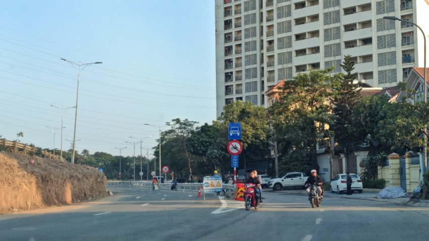 Các phương tiện đã có thể di chuyển từ Ngọc Hồi vào cao tốc Pháp Vân – Cầu Giẽ