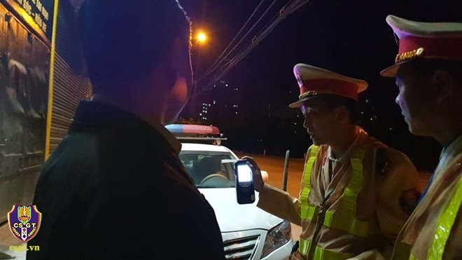 1.555 lái xe vi phạm nồng độ cồn bị xử lý trong đêm Noel