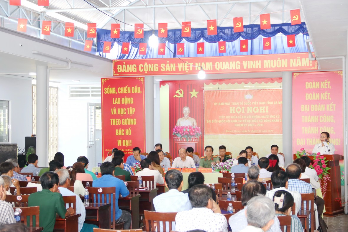 Ứng cử viên ĐBQH Phan Chí Hiếu cam kết đưa tiếng nói cử tri Cà Mau đến Nghị trường Quốc hội