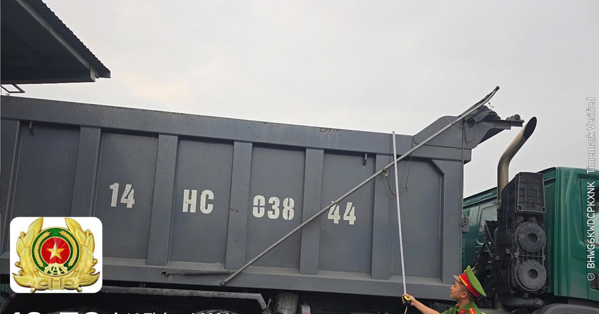 Cẩm Phả siết kiểm tra xe tải tự đổ, xe đầu kéo tải trọng lớn