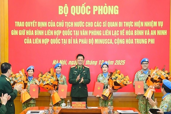 Lần đầu tiên Việt Nam có nữ sĩ quan trúng tuyển vào vị trí của Văn phòng Liên Hợp quốc